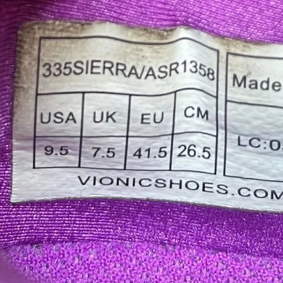 Vionic 335 Sierra Athletic Lace Up Training Shoe Womens Size 9.5 US - Picture 4 of 5